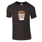 Personalised - Coffee Characters - Classic Unisex Crewneck T-shirt Dark Chocolate Personalised T-shirt Coffee Customise Globally Fulfilled Personalise