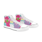 Cute Alpaca - Kids High Top Canvas Shoes