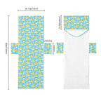 Rubber Ducks Beach Chair Towel Cover with Side Pockets