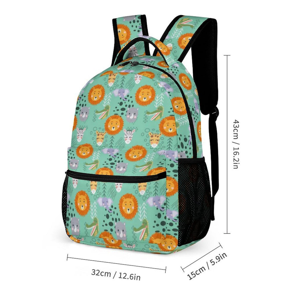 Safari Animals Backpack, Lunch Bag & Pencil Case Set