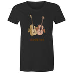 Don't Fret, Guitars - Womens T-shirt Black Womens T-shirt Music Printed In Australia