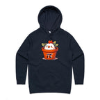 Chicken Pot Pi - Womens Hoodie Navy Womens Hoodie animal Maths Printed In Australia