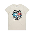 Family Cruise Womens Cruise T-shirt Natural Womens Cruise T-shirt Cruise Printed In Australia