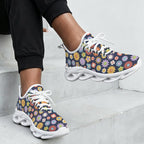 Groovy Flowers Women's Twisted Sole Sneakers