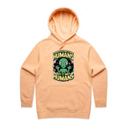 Alien, I'm Not Saying It Was Humans - Womens Hoodie Peach Womens Hoodie Printed In Australia Sci Fi