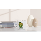 Personalised In A While, Crocodile White 12oz Enamel Mug Personalised Enamel Mug animal Globally Fulfilled