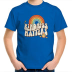 Kindness Matters - Kids Youth T-Shirt Bright Royal Kids Youth T-shirt Kindness Positivity Printed In Australia Retro