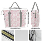 Pink Hawaiian Floral Duffle Bag-Simple (Model 1715) Duffle Bag-Simple (1715)
