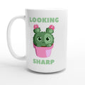 Cactus, Looking Sharp - White 15oz Ceramic Mug Default Title 15oz Mug funny Globally Fulfilled plant