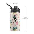 Toucans In Pink - Kids Water Bottle with Chug Lid (12 oz) One Size Kids Water Bottle with Chug Lid animal Printed Offshore