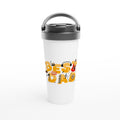 Best Dad, Music - White 15oz Stainless Steel Travel Mug Default Title Travel Mug Dad Globally Fulfilled Music