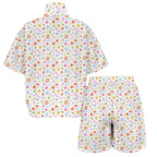 Abstract Colourful Shapes Women's Windbreaker Short Set Women's Windbreaker Short Set Printed Offshore