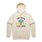 The Truth Is Out There, UFO - Mens Hoodie Ecru Mens Hoodie Printed In Australia Sci Fi