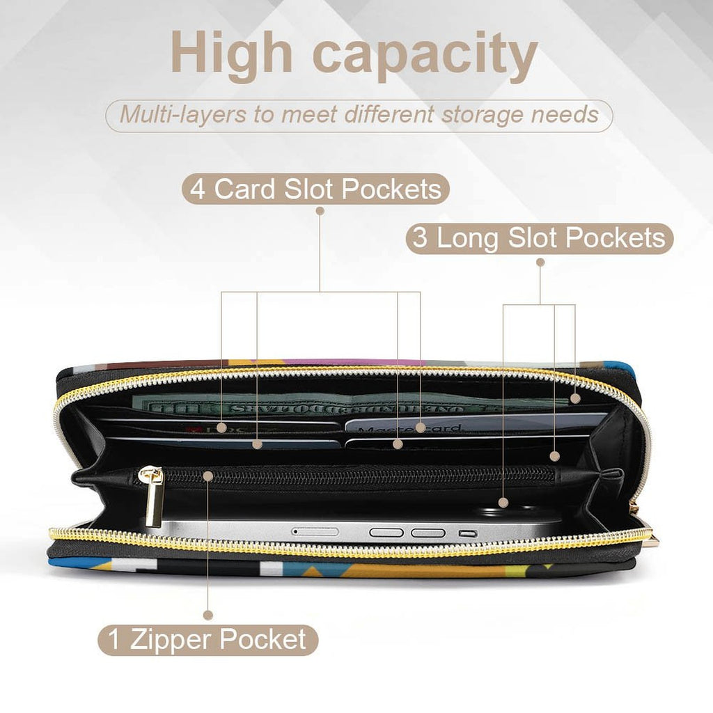 Colourful Chess -  PU Leather Wallet