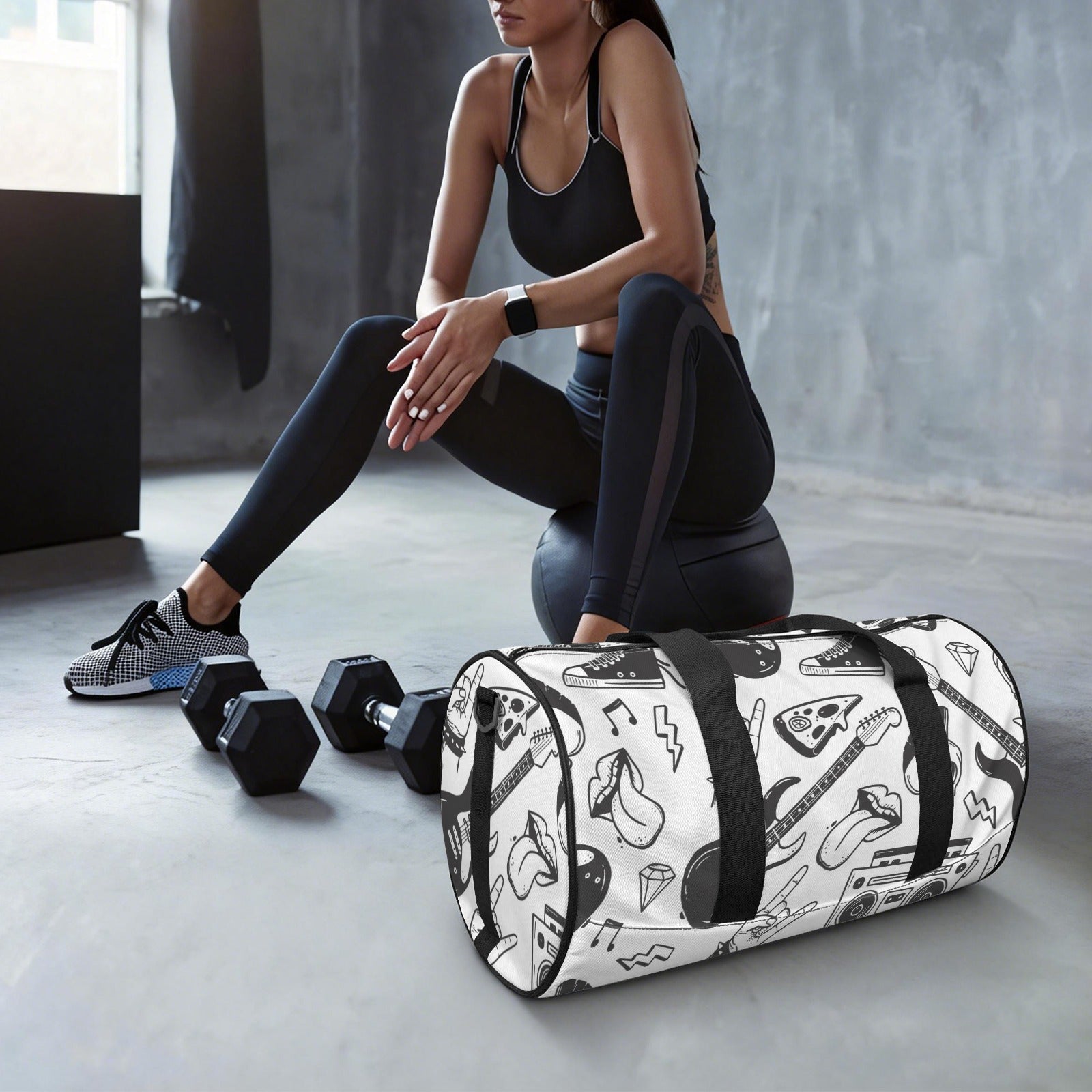 Rock Music Duffle Bag Duffle Bag Printed Offshore