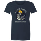 I'm The Family Tech Support - Womens T-shirt Navy Womens T-shirt Printed In Australia Tech