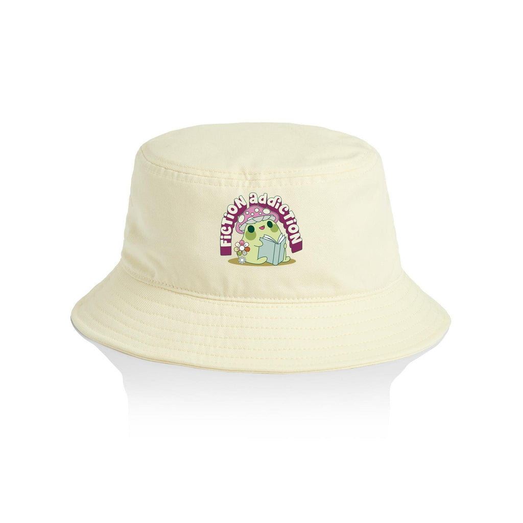 Fiction Addiction - AS Colour Bucket Hat Butter One Size As Colour Bucket Hat Printed In Australia Reading