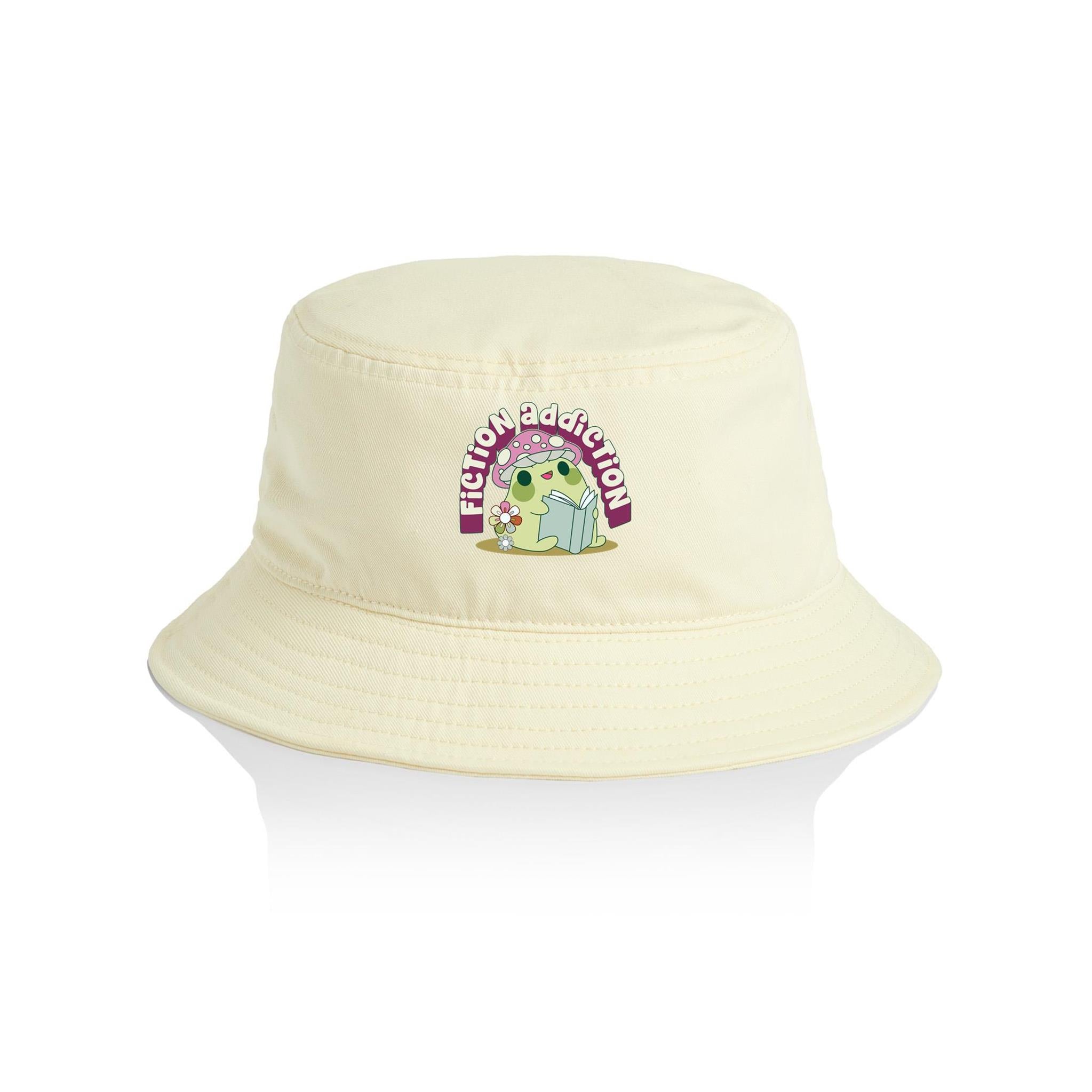 Fiction Addiction - AS Colour Bucket Hat Butter One Size As Colour Bucket Hat Printed In Australia Reading