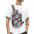 Sticker Music 2 Chest Bag One Size Cross Body Chest Bag Music Printed Offshore