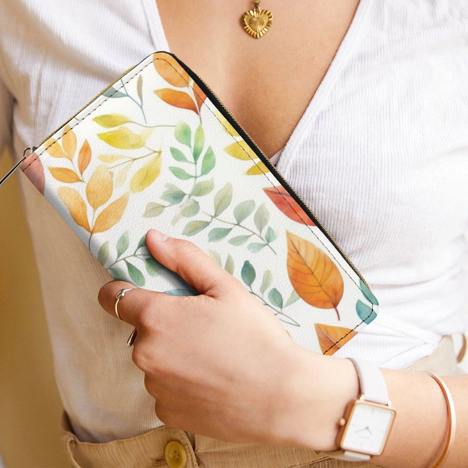 Autumn Leaves -  PU Leather Wallet