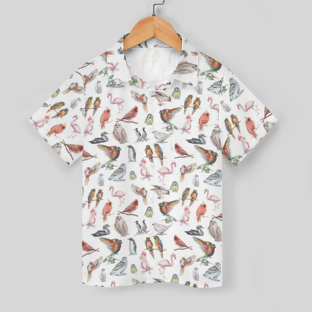 Birds Of A Feather Kids Cotton Short Sleeve Shirt