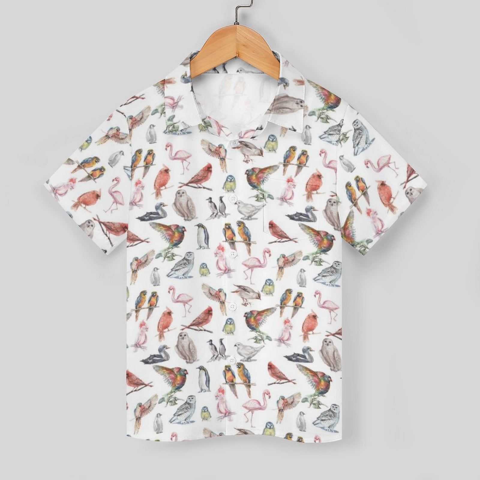 Birds Of A Feather Kids Cotton Short Sleeve Shirt