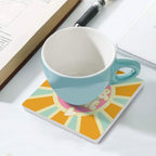 Rise And Shine - Ceramic Coasters (Square) Ceramic Coasters Printed Offshore