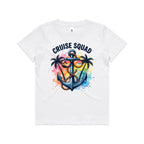 Cruise Squad, Anchor Kids Cruise T-shirt White Kids Cruise T-shirt Cruise Printed In Australia