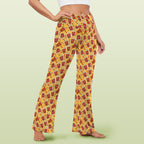 Cola High Waist Crossover Tummy Control Flare Leggings High Waist Flare Leggings Food Printed Offshore