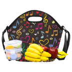 Music Notes - Neoprene Lunch Bag Neoprene Lunch Bag Printed Offshore