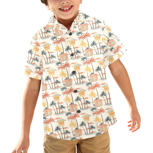 Beach Shack Junior Kids Hawaiian Shirt Junior Kids Hawaiian Shirt 2-7 Printed Offshore Surf