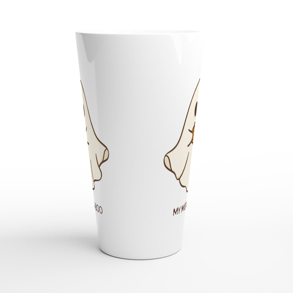 My Morning Boo - White Latte 17oz Ceramic Mug Latte Mug Coffee Globally Fulfilled Sci Fi