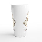 My Morning Boo - White Latte 17oz Ceramic Mug Latte Mug Coffee Globally Fulfilled Sci Fi