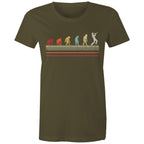 Trumpet Player Evolution - Womens T-shirt Army Womens T-shirt Music Printed In Australia