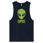 Alien, Humans Aren't Real Men's AS Colour Tank Top Tee