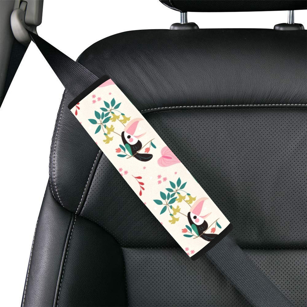 Toucans In Pink Car Seat Belt Cover 7''x10'' (Pack of 2) Car Seat Belt Cover 7x10 (Pack of 2) animal Printed Offshore