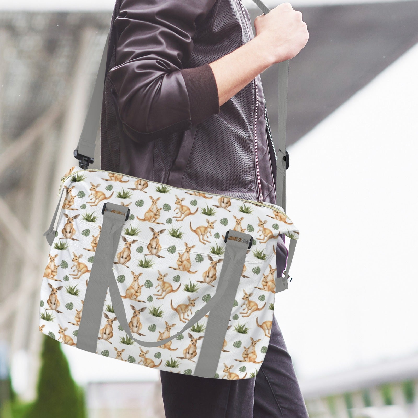 Kangaroos Duffle Bag-Simple (Model 1715) Duffle Bag-Simple (1715)