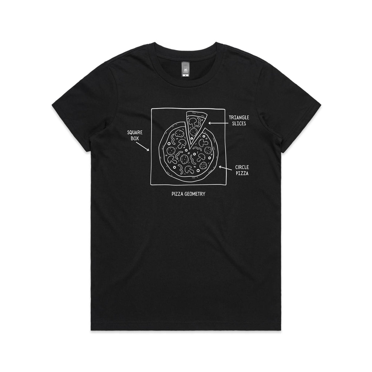 Pizza Geometry Women's AS Colour T-shirt