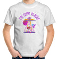 I'm Going Places, Space - Kids Youth T-Shirt White Kids Youth T-shirt Printed In Australia Space