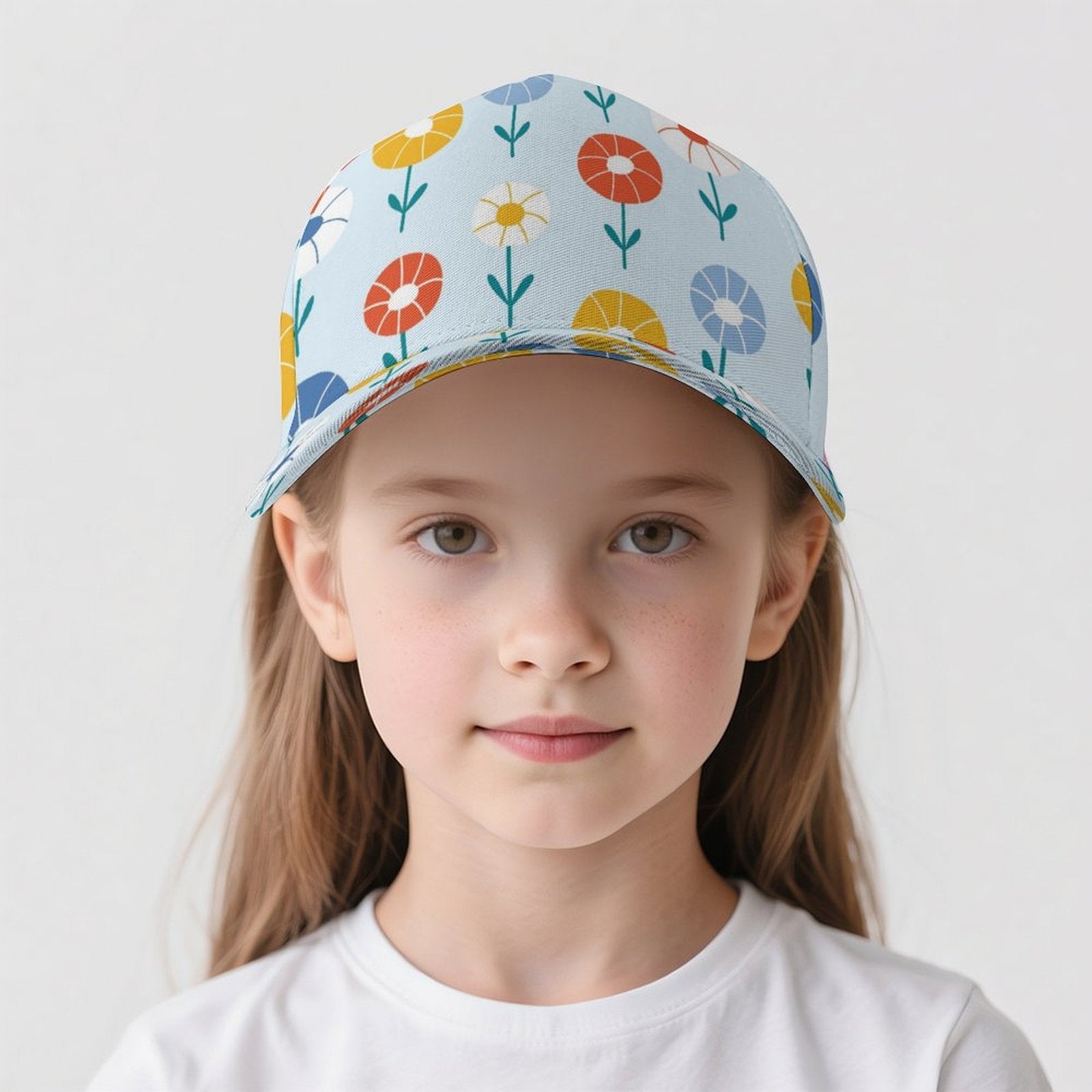 Abstract Cute Flowers Kids Baseball Cap