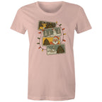 Retro Christmas Cards - Womens T-shirt
