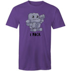 I Rock - Mens T-Shirt Purple Mens T-shirt Music Printed In Australia