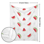 Watermelon - Double-Layer Fleece Blanket 51"x59"