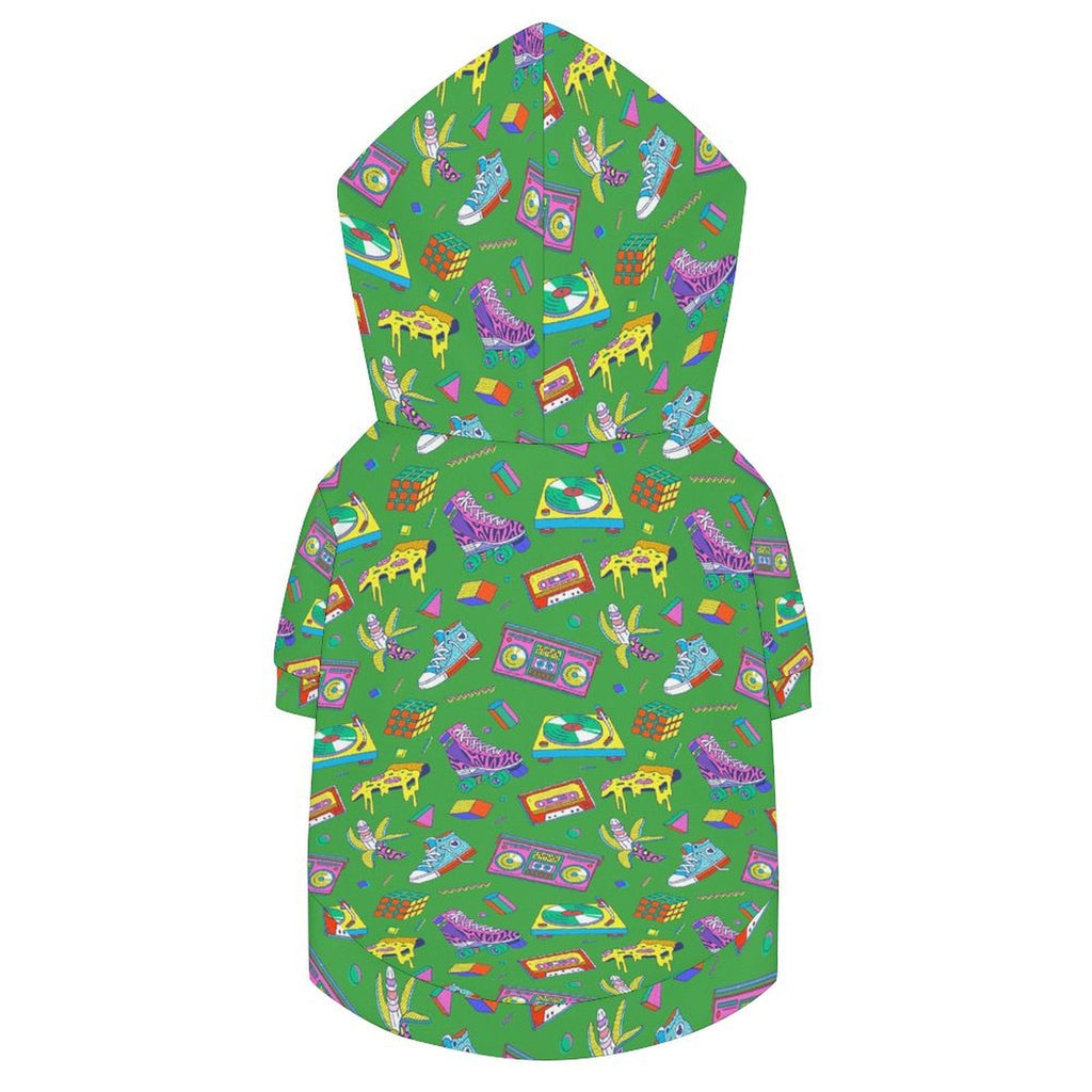 Bright 80's Pet Hoodie (Large Size)