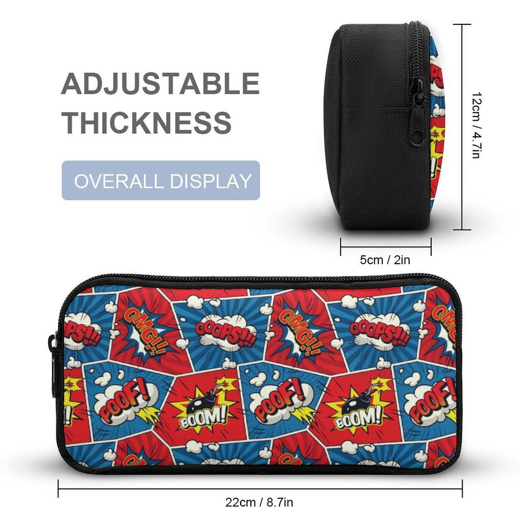 Comic Book Backpack, Lunch Bag & Pencil Case Set