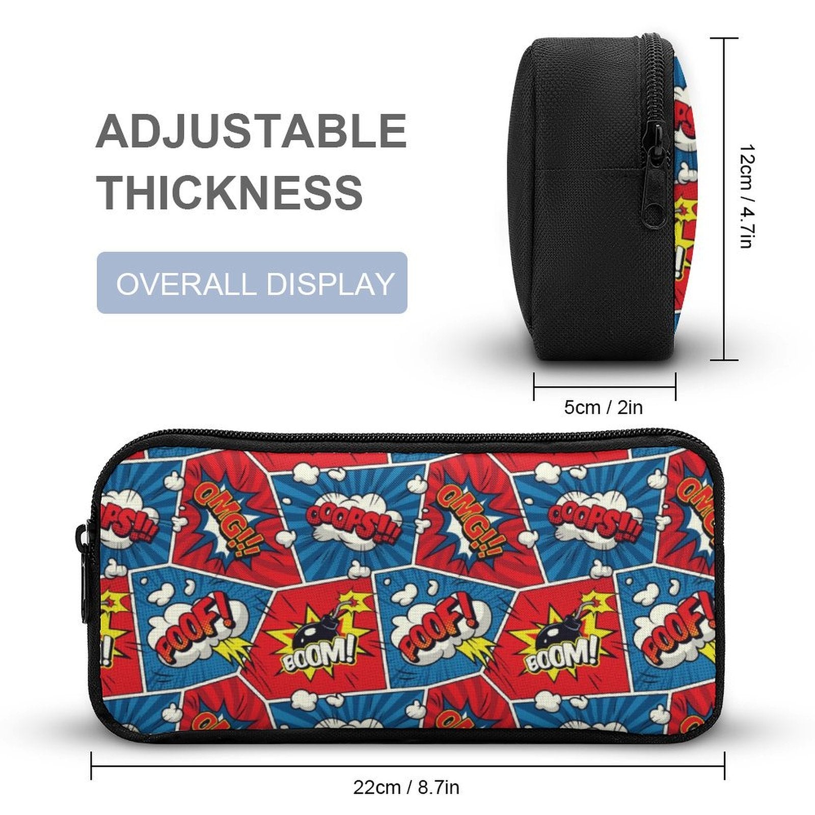 Comic Book Backpack, Lunch Bag & Pencil Case Set