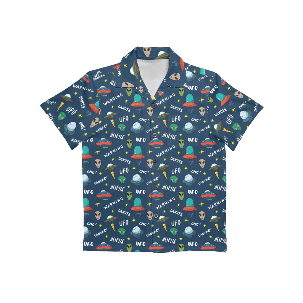 UFO's And Aliens Junior Kids Hawaiian Shirt