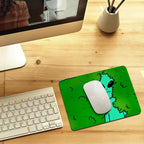 Alien Backing Into Hedge - Leather Mouse Pad Leather Mouse Pad Printed Offshore Sci Fi