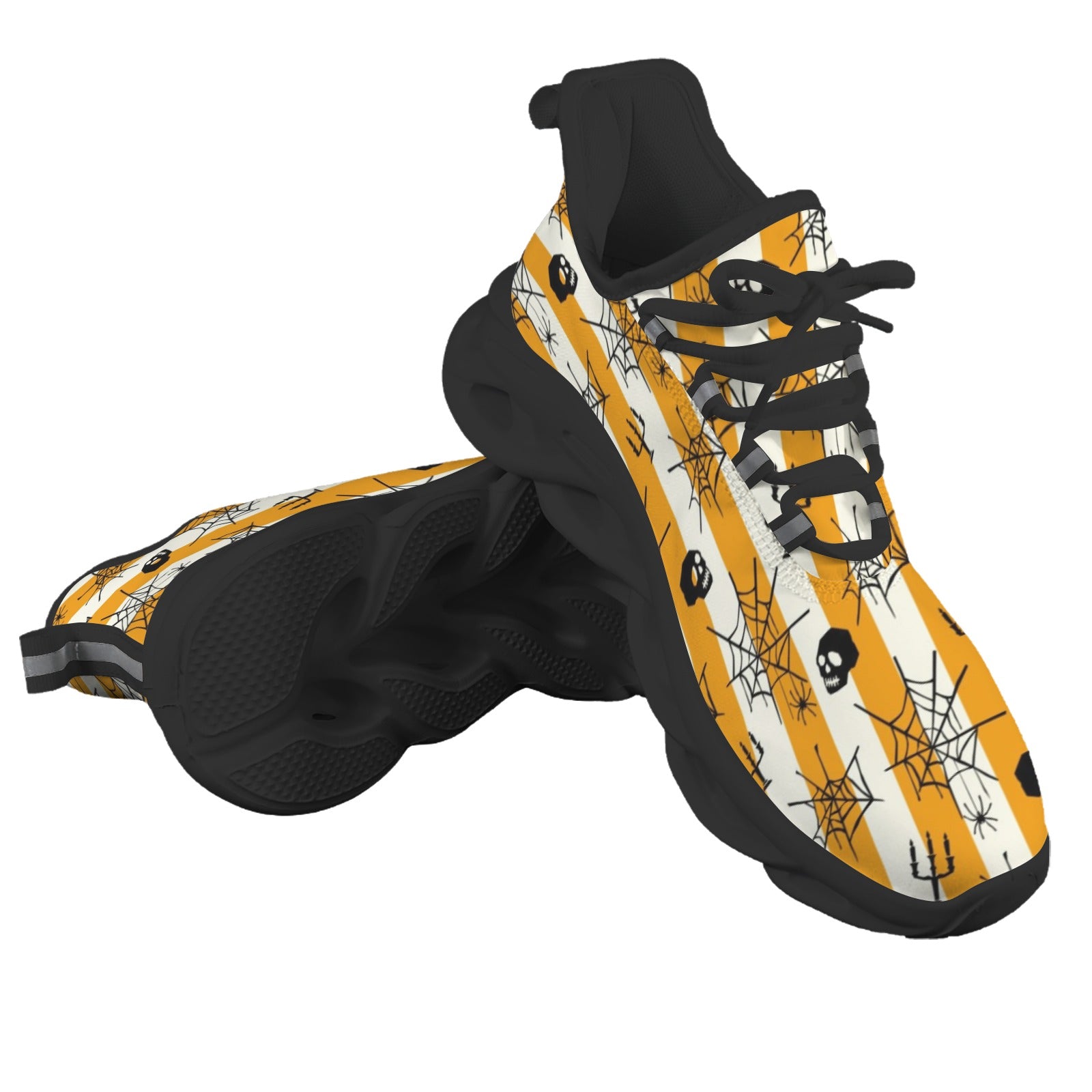 Halloween Stripes Men's Twisted Sole Sneakers