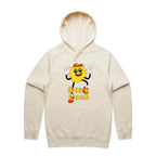 Stay Cool - Mens Hoodie Ecru Mens Hoodie Printed In Australia